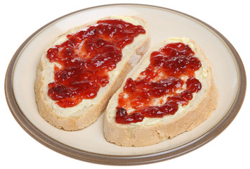 Bread and Strawberry Jam