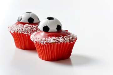 Football cupcakes