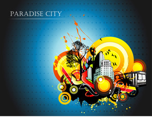 urban abstract vector illustration © chispas