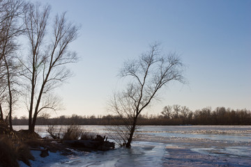 frozen river