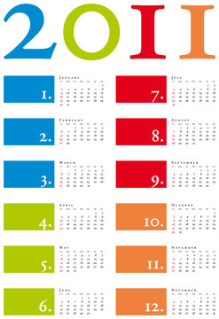 Elegant Calendar 2011