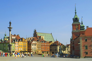 Obraz premium Plac Zamkowy, Warszawa, Polska