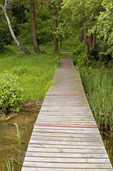 Obraz premium Old pier at the lake