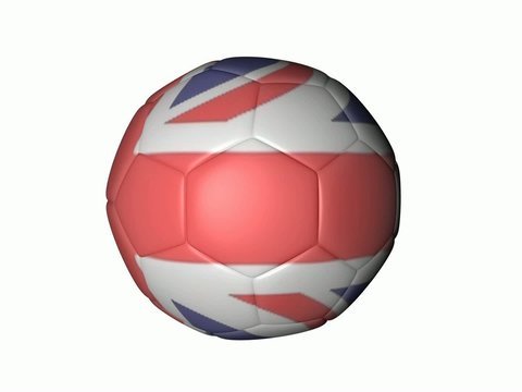 balón de fútbol bandera inglaterra