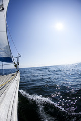 Sailing in the open sea