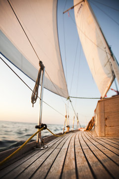 Fototapeta Baltic Sea on Sailing