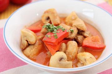 pilze mit paprika