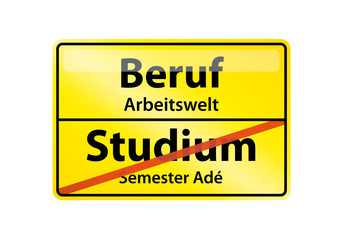 Schild Studium