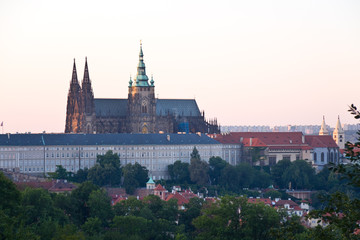 Obraz premium Hradschin am Abend