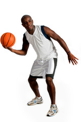 Athletic Man With Basketball