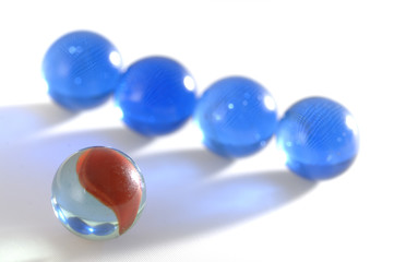 Symbol Murmeln für Erfolg und Teamwork