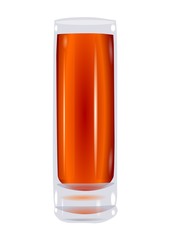 The glass with juice vector