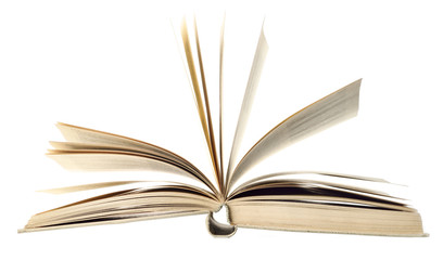 open book isolated on white