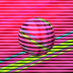 Fototapeta premium Disco-Ball pink