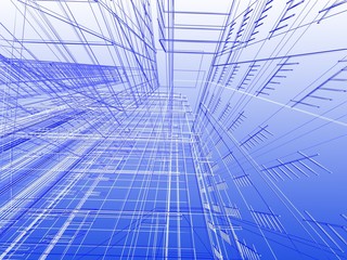 Abstract modern building