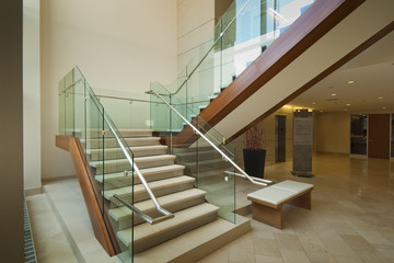 Office building staircase