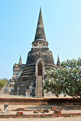 Fototapeta premium Buddhist temple in Ayutthaya