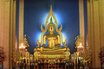 Statue of a gold Buddha