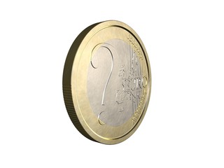 ? EURO on white background