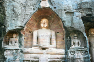 rock sculptures near Gwalior Gate, Gwalior, Madhya Pradesh