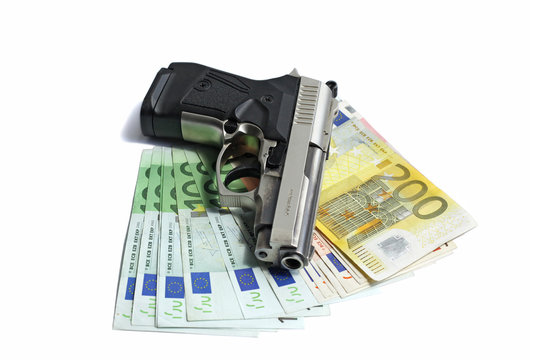 Pistol on euro