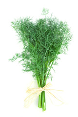 Dill isolated on white