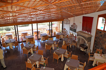Restaurant at the luxury hotel, Crete, Greece