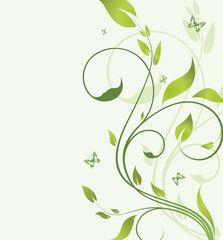 abstract floral background with place for your text
