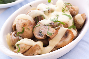 Gegrillte Champignons