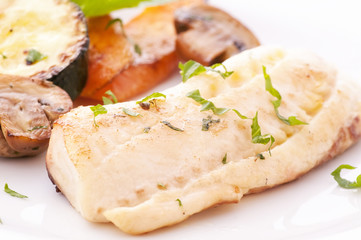 Tilapiini Filet mit Champinon