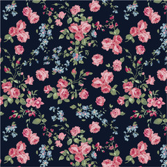 Classic Rose seamless wallpaper - 23921908