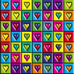 Pop Art Hearts