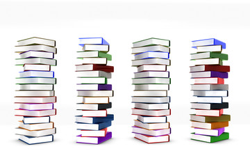 Stack books