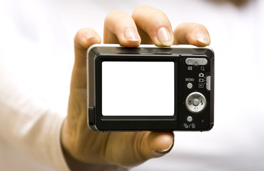 camera in hand