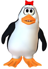 adorable female penguin