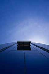 Blue sky and office building