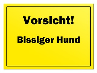 Fototapeta premium vorsicht bissiger hund
