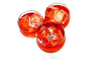 wine and crystal ice