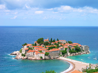 Obraz premium Sveti Stefan island, Montenegro