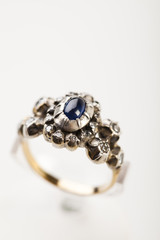 Ring a white background