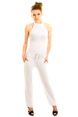 Fototapeta premium Young blonde model - highkey shot
