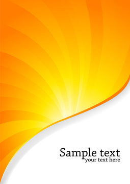 Vector orange background