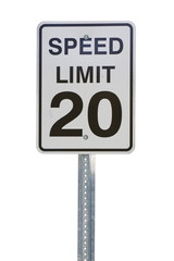 20 mph Sign