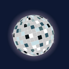 colored disco ball for teh dance floor