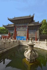 chine,xi'an : jardin des 4000 stèles, entrée