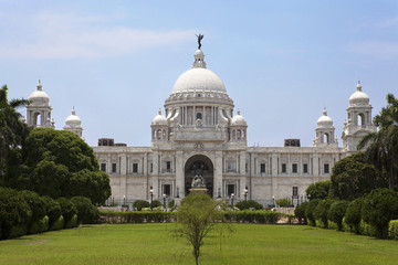 Obraz premium Close up front shot of Victoria Memorial - Kolkata