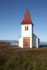 Fototapeta na wymiar Iceland church - Hellnar