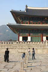 Korean palace in Seoul Korea called Gyeongbokgung