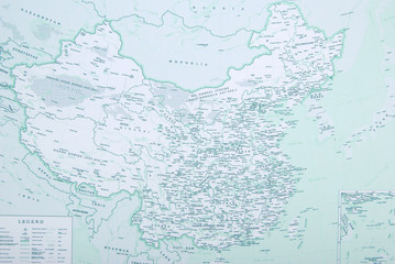 china on map