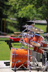 Outdoor concert drums